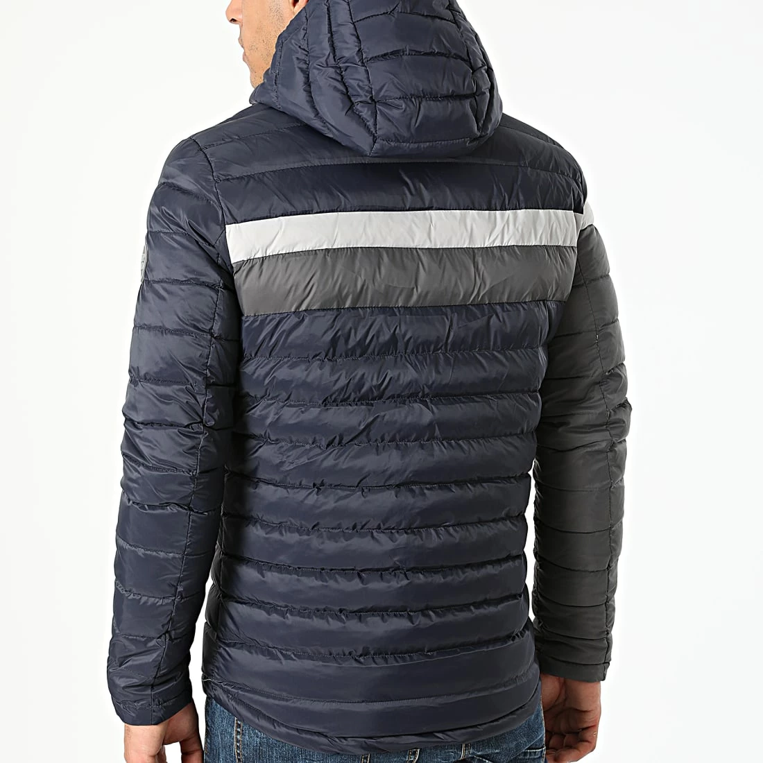 Meilleur prix 🧨 Doudoune Capuche Réversible 1004 Bleu Marine Gris Noir de Classic Series ✨ 6 Meilleur prix 🧨 Doudoune Capuche Réversible 1004 Bleu Marine Gris Noir de Classic Series ✨ – Image 4