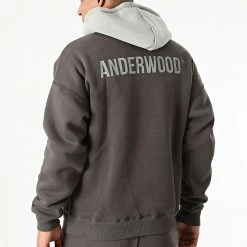 Budget 💯 Ensemble De Survêtement AN11001 Gris de Classic Series 👍 -Classic Series Soldes anderwood 284615 AN11001 BLACK GREY 20210920T162443 04