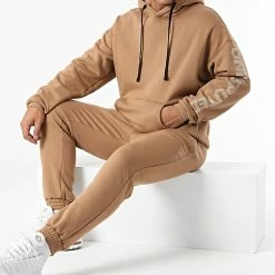 Grosses soldes â Ensemble De Survêtement AN11003 Marron Clair de Classic Series âïž