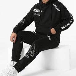 Le moins cher 😍 Ensemble De Survêtement AN11004 Noir de Classic Series ⭐