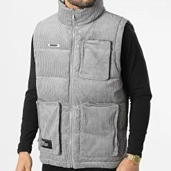 Meilleure vente 🎉 Veste Zippée Sans Manches AN13001 Gris de Classic Series 🥰