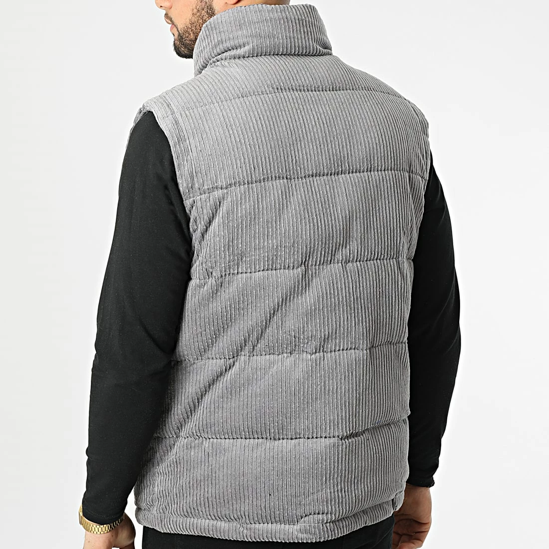 Meilleure vente 🎉 Veste Zippée Sans Manches AN13001 Gris de Classic Series 🥰 6 Meilleure vente 🎉 Veste Zippée Sans Manches AN13001 Gris de Classic Series 🥰 – Image 4