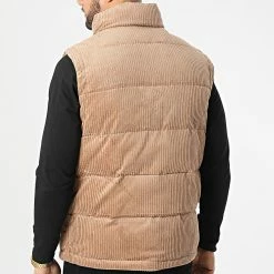 Coupon ⭐ Veste Zippée Sans Manches AN13001 Marron Clair de Classic Series 🛒 -Classic Series Soldes anderwood 294609 AN13001 BRUN 20211213T111105 04