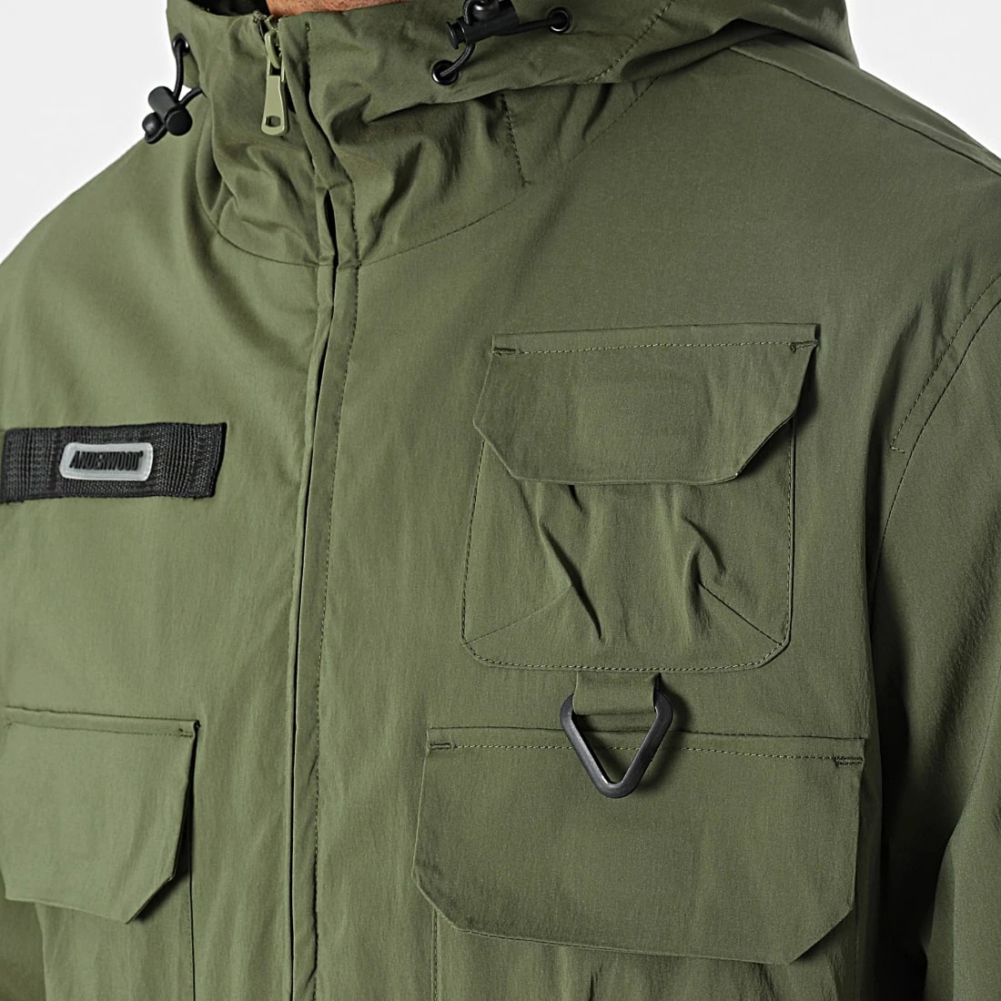 Budget 🎁 Veste Zippée Capuche 4201 Vert Kaki de Classic Series 🔔 4 Budget 🎁 Veste Zippée Capuche 4201 Vert Kaki de Classic Series 🔔 – Image 2