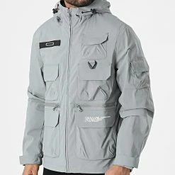 Le moins cher 👍 Veste Zippée Capuche 4201 Gris de Classic Series ⭐