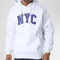 Offres 😉 Sweat Capuche 22-K062 Blanc de Classic Series 😀