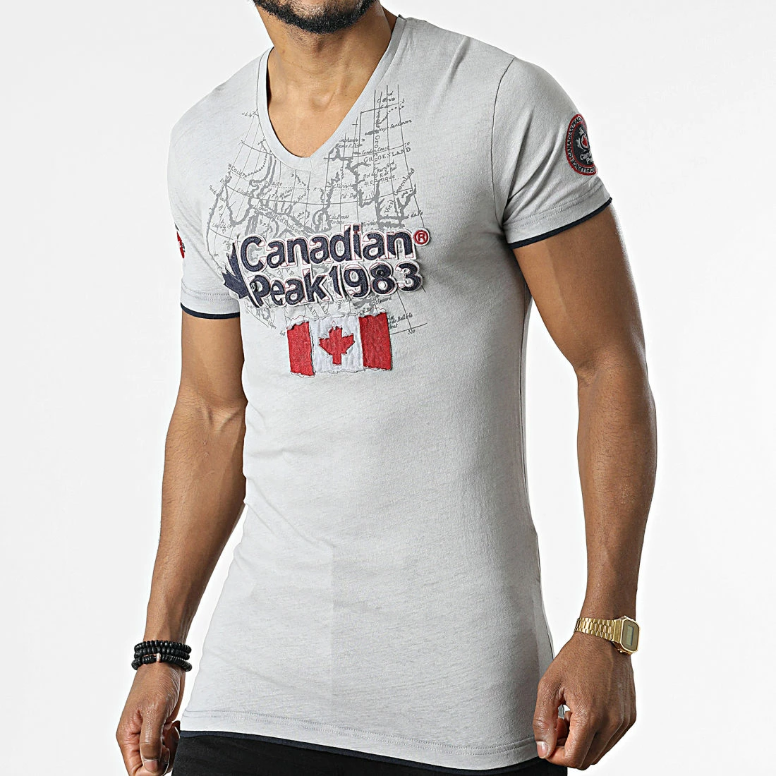 Meilleure vente 🔔 Tee 👕 Shirt Col V Jundeak Gris de Classic Series ⭐ 3 Meilleure vente 🔔 Tee 👕 Shirt Col V Jundeak Gris de Classic Series ⭐