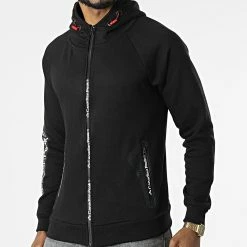 Meilleur prix 🔔 Sweat Zippé Capuche Gex Noir de Classic Series ❤️