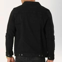 Coupon 🧨 Veste Jean DP3000 Noir de Classic Series 😀 -Classic Series Soldes classic series 173236 DP3000 BLACK 20190227T110614 05