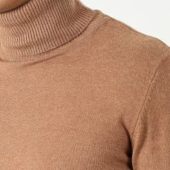 Promo 🔥 Pull Col Roulé Robert Camel de Classic Series 🥰 -Classic Series Soldes classic series 203860 6741 CAMEL CHINE 20191113T144123 02