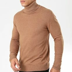 Promo 🔥 Pull Col Roulé Robert Camel de Classic Series 🥰 -Classic Series Soldes classic series 203860 6741 CAMEL CHINE 20191113T144158 03