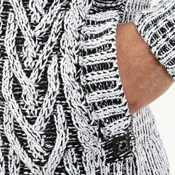 Promo 🌟 Gilet Zippé Capuche 1016 Blanc Noir de Classic Series 🎉 -Classic Series Soldes classic series 204566 1016 BLACK GREY 20191122T112612 04