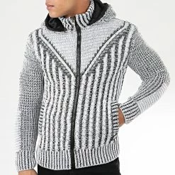 Promo 💯 Gilet Zippé Capuche 1015 Blanc Noir de Classic Series ✨ 8 Promo 💯 Gilet Zippé Capuche 1015 Blanc Noir de Classic Series ✨ -Classic Series Soldes classic series 204592 1015 WHITE BLACK 20191122T112835 03