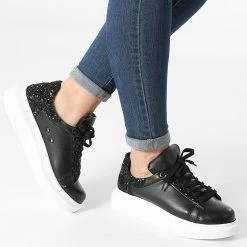 Meilleure affaire 👍 Baskets Femme CH097 Siyah Siyah de Classic Series 🎉 -Classic Series Soldes classic series 216077 CH097 SIYAH SIYAH 20210621T115239 03