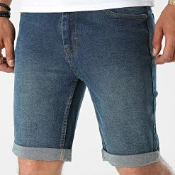 Bon marché ⌛ Short Jean Mr Orange Bleu Denim de Classic Series 🥰