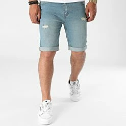 Tout neuf ⌛ Short Jean Mr Orange Bleu Denim de Classic Series 👍 -Classic Series Soldes classic series 218359 DP2000 LIGHT BLUE DESTROY 20210618T143116 03