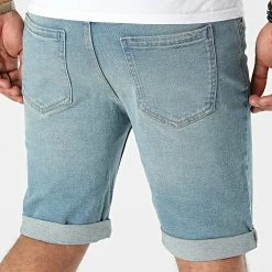 Tout neuf ⌛ Short Jean Mr Orange Bleu Denim de Classic Series 👍 -Classic Series Soldes classic series 218359 DP2000 LIGHT BLUE DESTROY 20210618T143118 04