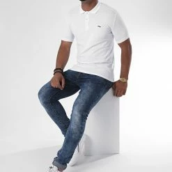 Budget 💯 Polo Manches Courtes 9027 Blanc de Classic Series ❤️ -Classic Series Soldes classic series 220506 ERS 9027 WHITE 20200717T140619 03