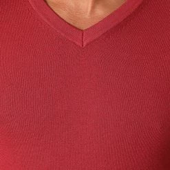 Bon marché 🤩 Pull Col V J662 Bordeaux de Classic Series ⭐ -Classic Series Soldes classic series 228209 J662 11 20200812T100338 02