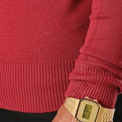 Bon marché 🤩 Pull Col V J662 Bordeaux de Classic Series ⭐ -Classic Series Soldes classic series 228209 J662 11 20200812T100342 04