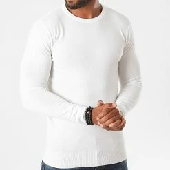 Remise ✔️ Pull J661 Blanc de Classic Series ⭐ -Classic Series Soldes classic series 228215 J661 8 20200812T095709 03