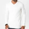 Meilleure vente ⭐ Pull Col V J662 Blanc de Classic Series 🎁 -Classic Series Soldes classic series 228219 J662 8 20200812T095639 01