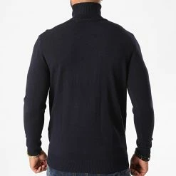 De gros ❤️ Pull Col Roulé Gilbert 6741 Bleu Marine de Classic Series 🛒 -Classic Series Soldes classic series 236733 6741 MARINE 20201007T160718 04