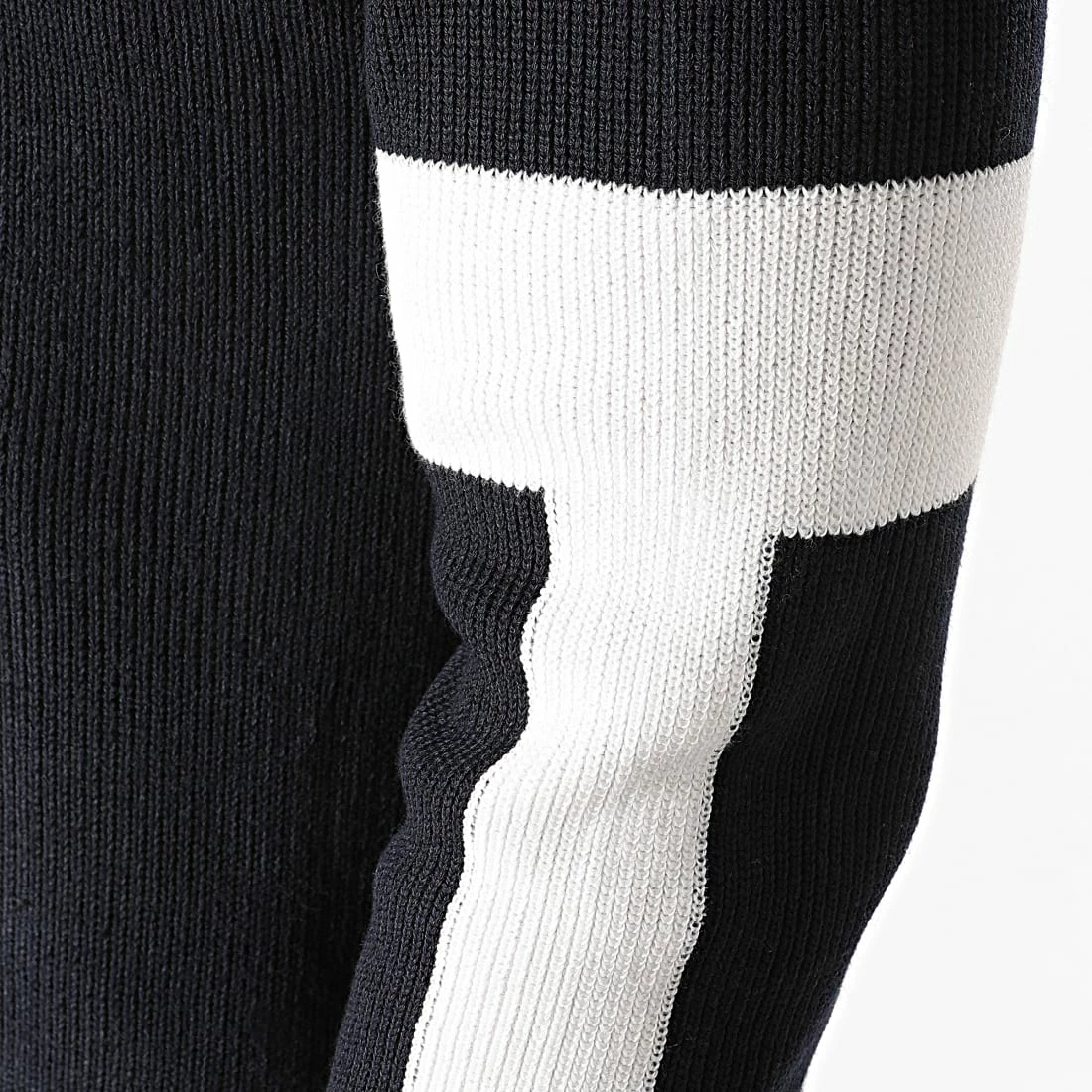 Le moins cher 🥰 Pull G1909 Bleu Marine Blanc de Classic Series 🛒 4 Le moins cher 🥰 Pull G1909 Bleu Marine Blanc de Classic Series 🛒 – Image 2