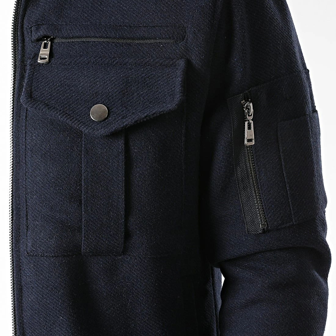 Nouveau 👏 Veste Zippée 8078 Bleu Marine de Classic Series 😀 4 Nouveau 👏 Veste Zippée 8078 Bleu Marine de Classic Series 😀 – Image 2