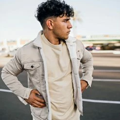 Top 10 🤩 Veste Jean Super Skinny Fit Col Mouton 7001 Beige Clair de Classic Series 💯 13 Top 10 🤩 Veste Jean Super Skinny Fit Col Mouton 7001 Beige Clair de Classic Series 💯 -Classic Series Soldes classic series 241404 W 7001 STONE BEIGE TPDT 20210302T134623 04