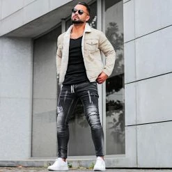 Top 10 🤩 Veste Jean Super Skinny Fit Col Mouton 7001 Beige Clair de Classic Series 💯 16 Top 10 🤩 Veste Jean Super Skinny Fit Col Mouton 7001 Beige Clair de Classic Series 💯 -Classic Series Soldes classic series 241404 W 7001 STONE BEIGE TPDT 20211020T095400 08