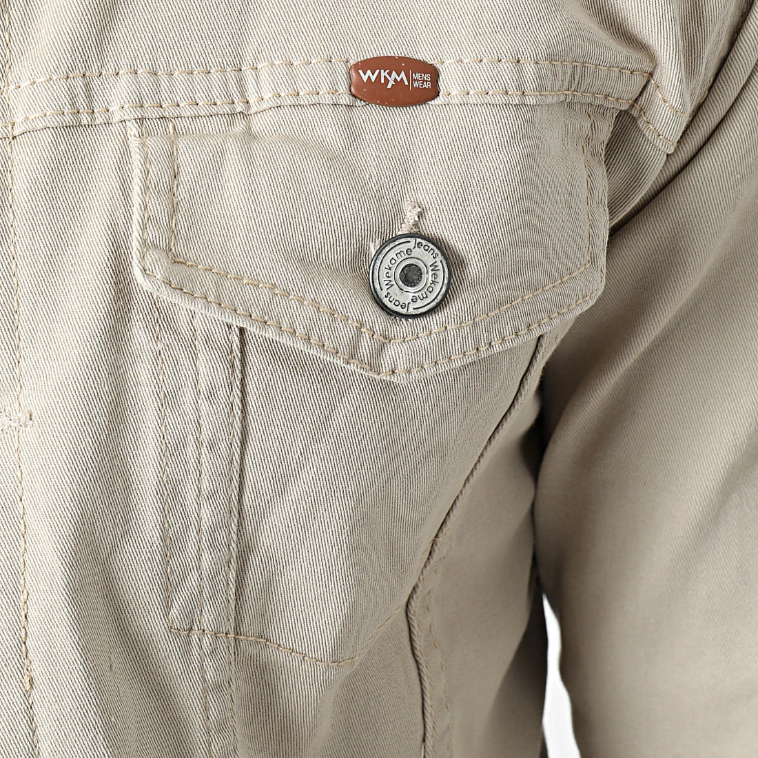 Top 10 🤩 Veste Jean Super Skinny Fit Col Mouton 7001 Beige Clair de Classic Series 💯 4 Top 10 🤩 Veste Jean Super Skinny Fit Col Mouton 7001 Beige Clair de Classic Series 💯 – Image 2