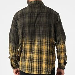 Meilleure vente 😀 Chemise Manches Longues A Carreaux 1568 Jaune Vert Kaki Dégradé de Classic Series ⌛ -Classic Series Soldes classic series 244910 1568 JAUNE 20201223T141256 04