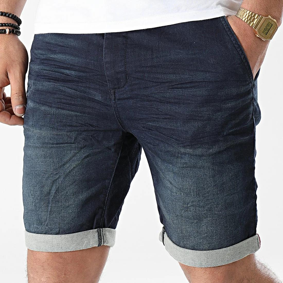 Bon marché 🎉 Short Jean H13220Y62122DK Bleu Brut de Classic Series ✨ 3 Bon marché 🎉 Short Jean H13220Y62122DK Bleu Brut de Classic Series ✨