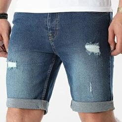 Meilleure vente 💯 Short Jean Mr Orange Bleu Denim de Classic Series 🔥