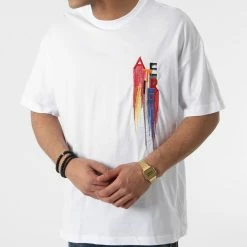 Meilleure vente 😍 Tee 👕 Shirt SW-21701 Blanc de Classic Series 🌟 -Classic Series Soldes classic series 257421 SW 21701 BEYAZ 20210416T110536 03