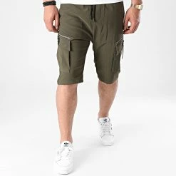 Budget 🧨 Short Cargo 1006 Vert Kaki de Classic Series 😉 8 Budget 🧨 Short Cargo 1006 Vert Kaki de Classic Series 😉 -Classic Series Soldes classic series 261322 S 1006 HAKI 20210416T114459 03