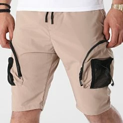 Grosses soldes 🔥 Short Cargo 1012 Marron Clair de Classic Series ✔️