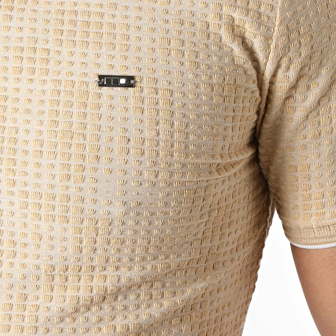 Sortie 💯 Polo Manches Courtes 1083 Beige Chiné de Classic Series ✔️ 4 Sortie 💯 Polo Manches Courtes 1083 Beige Chiné de Classic Series ✔️ – Image 2