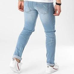 Nouveau 👍 Jean Slim Mr Red Destroy Bleu Wash de Classic Series 💯 -Classic Series Soldes classic series 264682 DP 3 2020 019 069 20210506T113134 04