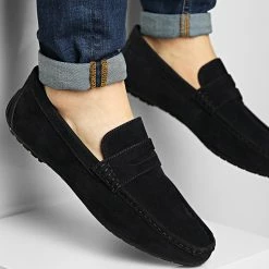 Le moins cher 🤩 Mocassins M3723-K Bleu Marine de Classic Series 💯