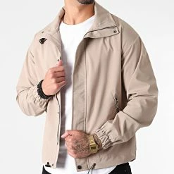 Acheter 🔔 Veste Zippée 8108 Beige de Classic Series ✨