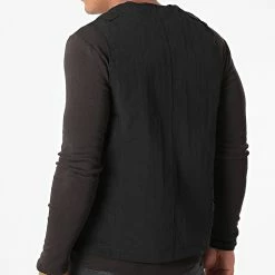 Vente flash 🎁 Veste Zippée Sans Manches 7050 Noir de Classic Series 🛒 -Classic Series Soldes classic series 266655 7050 NOIR 20210528T120459 04