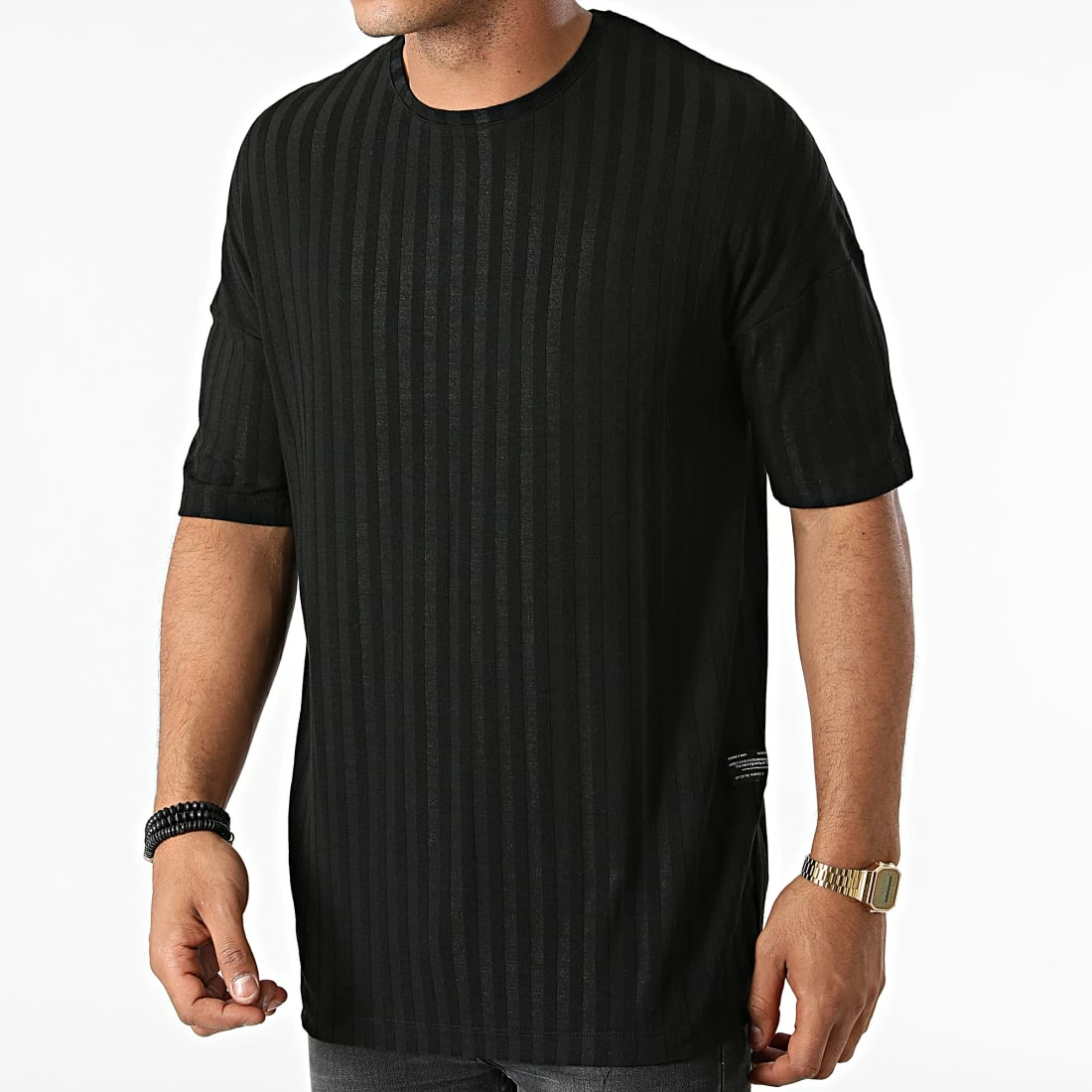 Offres 🤩 Tee 👕 Shirt A Rayures 1009 Noir de Classic Series 👏 3 Offres 🤩 Tee 👕 Shirt A Rayures 1009 Noir de Classic Series 👏