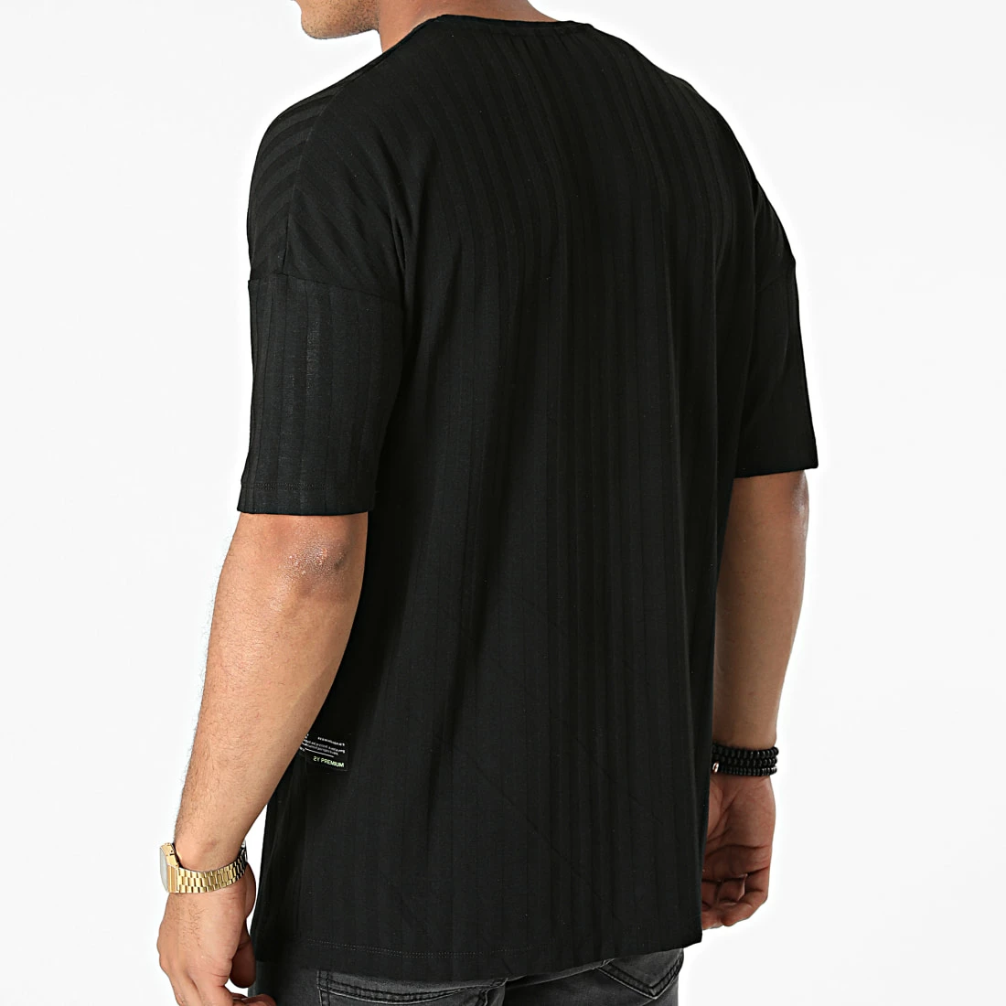 Offres 🤩 Tee 👕 Shirt A Rayures 1009 Noir de Classic Series 👏 6 Offres 🤩 Tee 👕 Shirt A Rayures 1009 Noir de Classic Series 👏 – Image 4