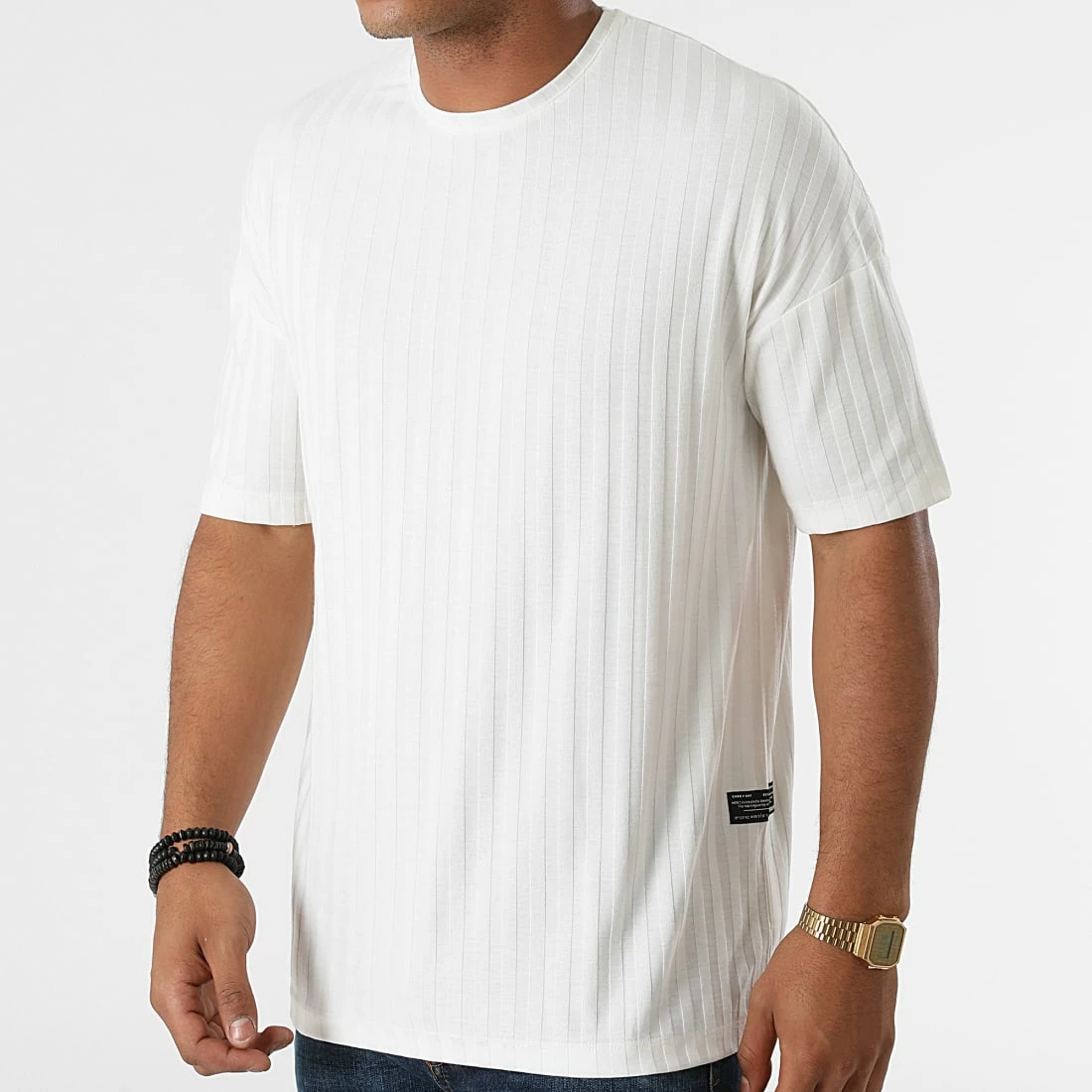 Nouveau 🎁 Tee 👚 Shirt A Rayures 1009 Ecru de Classic Series 👍 3 Nouveau 🎁 Tee 👚 Shirt A Rayures 1009 Ecru de Classic Series 👍