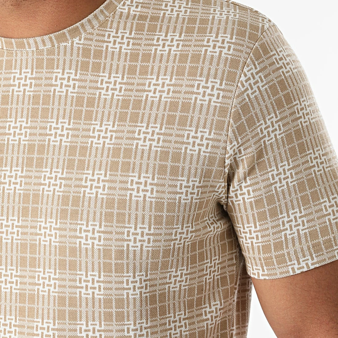 Meilleure vente 😍 Ensemble Tee 👚 Shirt Short A Carreaux 156T Beige de Classic Series 🥰 5 Meilleure vente 😍 Ensemble Tee 👚 Shirt Short A Carreaux 156T Beige de Classic Series 🥰 – Image 3