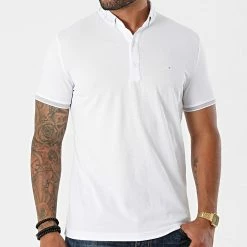 Promo ❤️ Polo Manches Courtes 1101 Blanc de Classic Series 😉 -Classic Series Soldes classic series 272091 21Y 1101 BEYAZ 20210701T161949 03