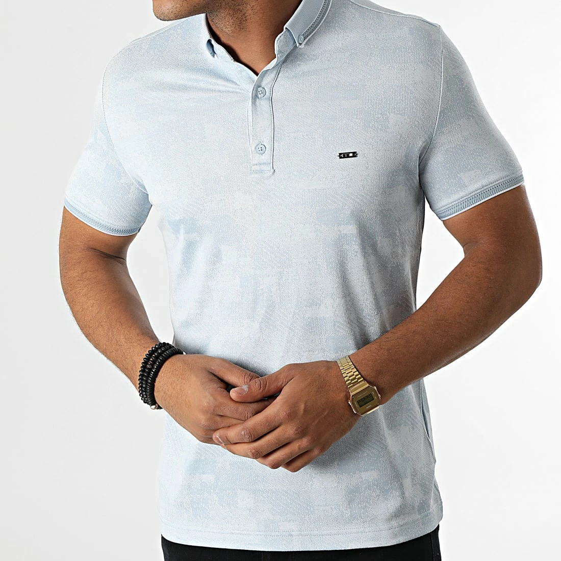 Meilleur prix 🛒 Polo Manches Courtes 1089 Bleu Clair de Classic Series 😀 5 Meilleur prix 🛒 Polo Manches Courtes 1089 Bleu Clair de Classic Series 😀 – Image 3