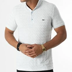 Tout neuf 🔔 Polo Manches Courtes 1080 Bleu Clair Chiné de Classic Series 😍 -Classic Series Soldes classic series 272200 21Y 1080 B MAVI 20210702T145922 03